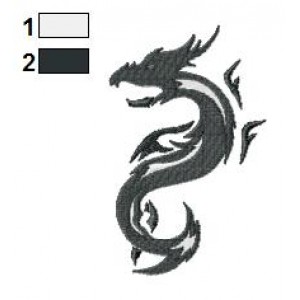 Dragon Tattoo Embroidery Design 12